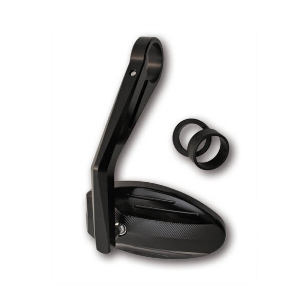 SHIN YO Handlebar end mirror FERRARA, with milled grooves