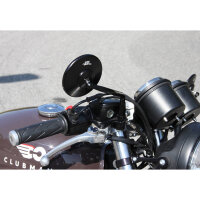 CLUBMAN LSL mirror Clubman with LSL logo print, black/right