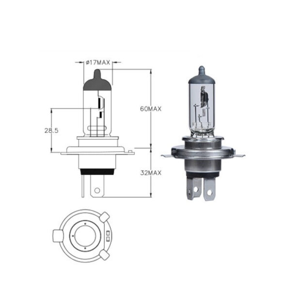 Hauptscheinwerferlampe | 12V 35/35W HS1