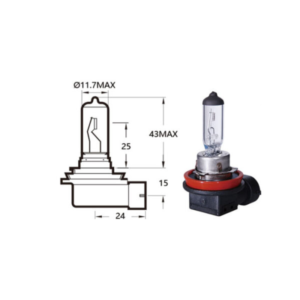 Hauptscheinwerferlampe | 12V 35W H8