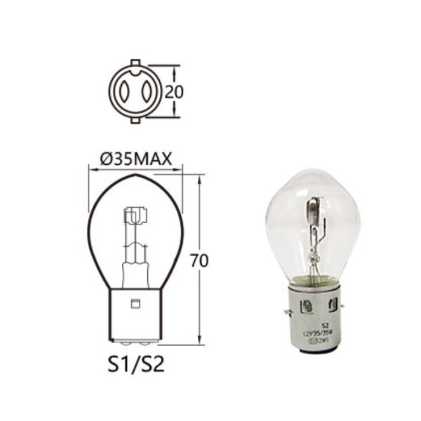 Bilux Hauptscheinwerferlampe