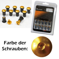 Windschutzscheiben Schrauben Set M5, elox gold