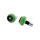 LSL Crash Ball Bar End Weights, green