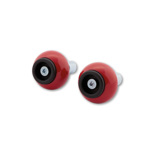 LSL Crash Ball Bar End Weights, signal red