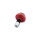 LSL Crash Ball Bar End Weights, signal red