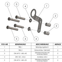 Bordsteckdosenhalter | mit Befestigungsmaterial