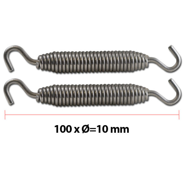 Auspuff-Federn | Gesamtlänge: 100 x Ø=10mm