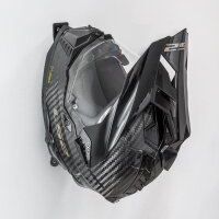 Motorradhelm Wandhalterung | schwarz Stahl