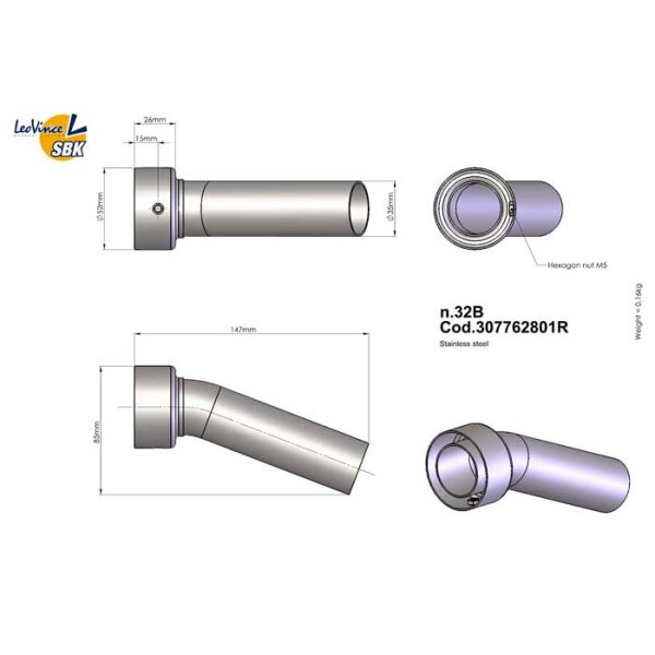 Leovince SBK DB-Killer | N.32B Code 307762801R