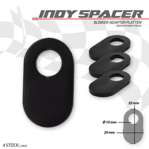 Indy Spacer | Triumph / Guzzi" schwarz Stahl