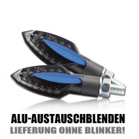 Austauschblende "Sliver" | blau eloxiert