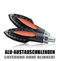 Austauschblende "Sliver" | orange eloxiert