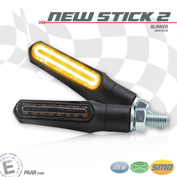 LED-Blinker ""NEW STICK 2"" | ABS | schwarz