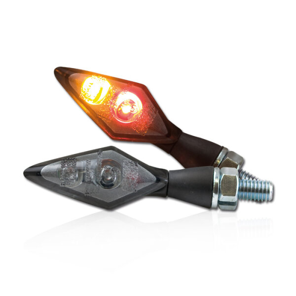 LED-Blinker RL Kombi "Spark" | Alu schwarz