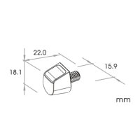 SMD-Blinker "SKEW" | Alu schwarz