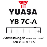 Batterie | YUASA YB7C-A 7 AH