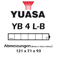 Batterie | YUASA YB4L-B 4 AH