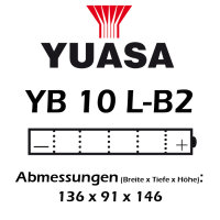 Batterie | YUASA YB10L-B2 11 AH