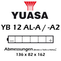 Batterie | YUASA YB12AL-A2 12 AH