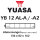 Batterie | YUASA YB12AL-A2 12 AH