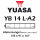 Batterie | YUASA YB14L-A2 14 AH