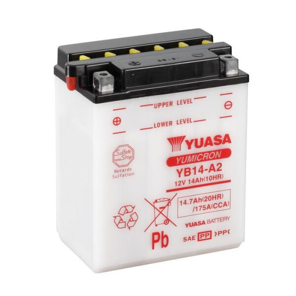 Batterie | YUASA YB14-A2 14 AH