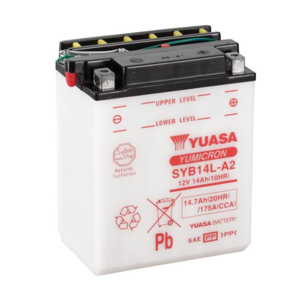 Batterie | YUASA SYB14L-A2 14 AH