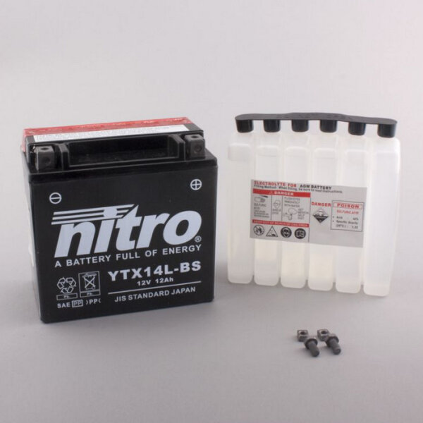 Batterie | Nitro YTX14L-BS 12AH MF