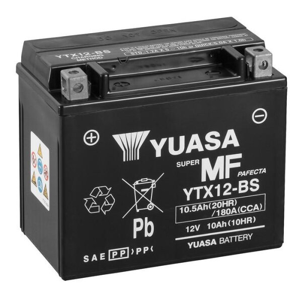 Batterie | YUASA YTX12-BS 10 AH MF