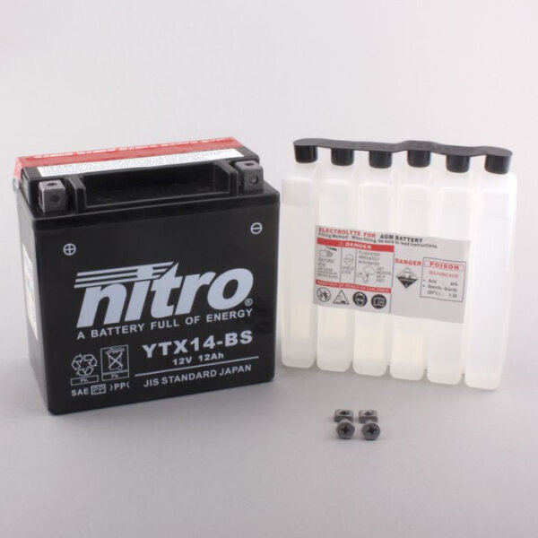 Batterie | Nitro YTX14-BS 12AH MF