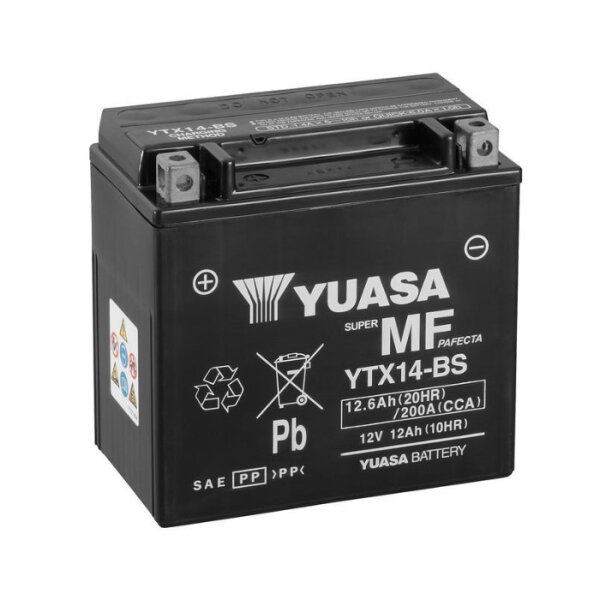 Batterie | YUASA YTX14-BS 12 AH MF