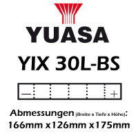 Batterie | YUASA YIX30L-BS 30 AH MF