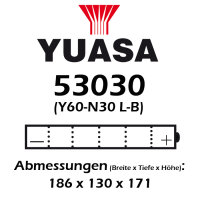 Batterie | YUASA 53030 30 AH BMW