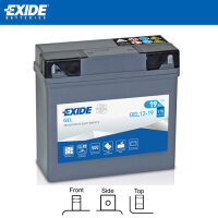 Batterie | EXIDE | GEL 12-19 | GEL | 19 AH