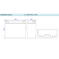 Batterie | SKYRICH HJT12B-FP LITHIUM-IONEN