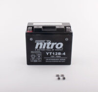 Batterie | Nitro | YT12B-BS/YT12-B4 |10AH | GEL |