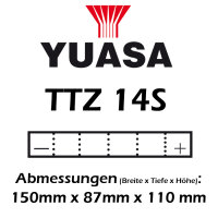 Batterie | YUASA TTZ14S 11,8AH MF