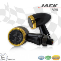 SMD-Blinkerset "Jack" | schwarz Zierring gold