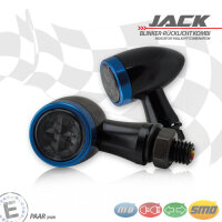 SMD-Blinker/RL-Set "Jack" | schw Zierring blau