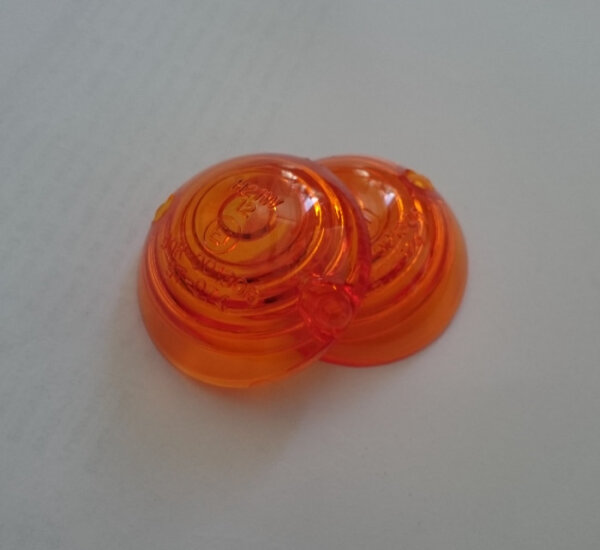 Ersatzgläser Ochsenaugen | orange Ø 44mm