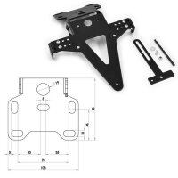 Kennzeichenhalter | UNIVERSAL Typ 4 schwarz