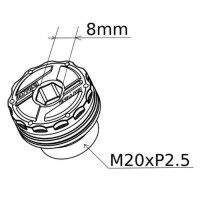 Daytona CNC Öl Einfüllverschluss | M20 x P2.5