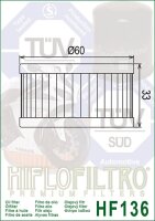 Hiflo Ölfilter HF136