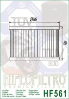 Hiflo Ölfilter HF561