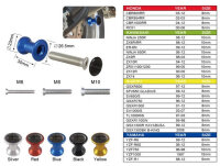 Bobbins, BB 60, M6, eloxiert, blau Typ B