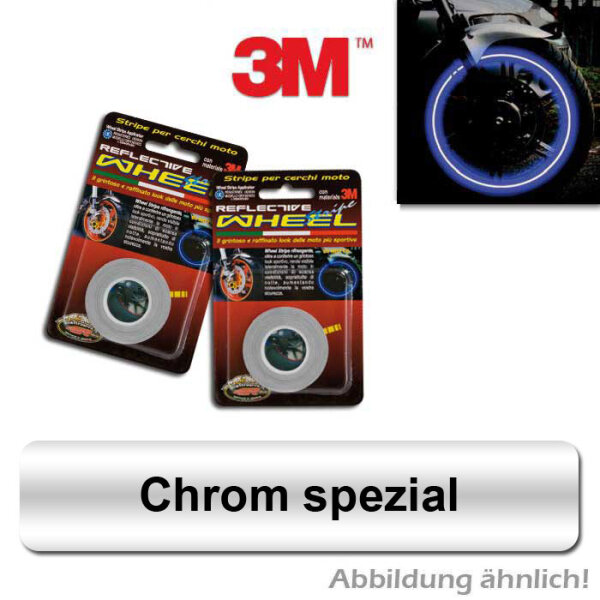 Felgenrandaufkleber chrom special, 5 mm, 6 m