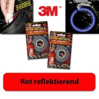 Felgenrandaufkleber rot reflektierend, 5 mm, 7 m