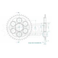 Kettenrad 50-29048-39 | 50901-39 39Z - 525