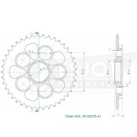 Kettenrad 50-32075-41, 41Z - 520