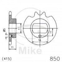 Ritzel 20 - 0850 12, 12Z 415